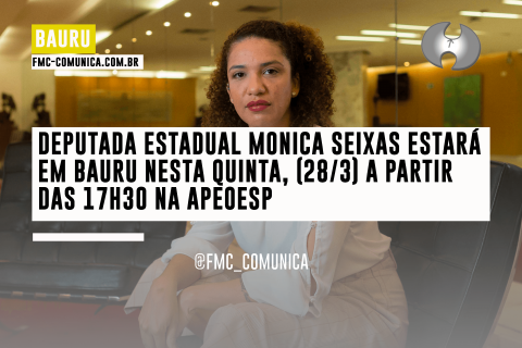 MONICA SEIXAS ESTARÁ EM BAURU NESTA QUINTA, 28/3