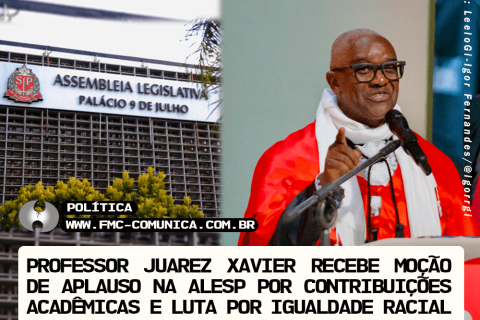 PROFESSOR JUAREZ XAVIER RECEBE MOÇÃO DE APLAUSO NA ALESP POR CONTRIBUIÇÕES ACADÊMICAS E LUTA POR IGUALDADE RACIAL